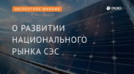 Развитие национального рынка СЭС